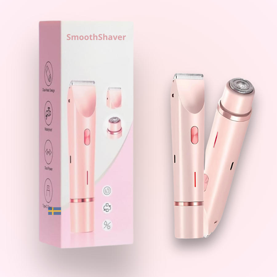Dual Head Electric Shaver for Women – Face & Body Hair Remover, Cordless, Rechargeable, Travel Friendly